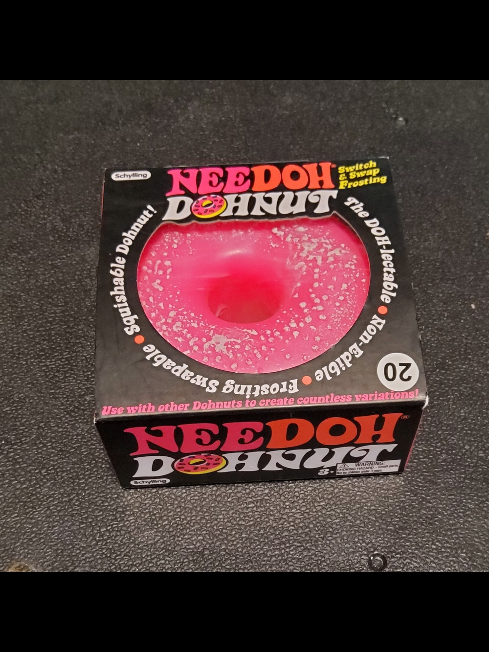 Schylling Needoh Dohnut Squishable Toy - Pink